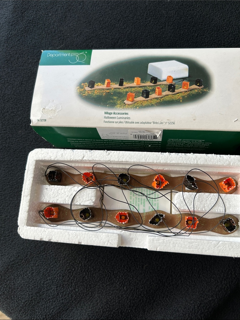 Department 56 village accessories Halloween Luminarirs
